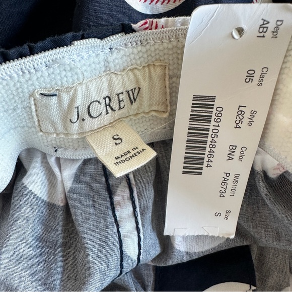 J. Crew Men’s baseball boxer shorts fly cotton woven elastic waist Small NWT - Picture 9 of 13